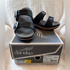 Dansko - Kandi Black Molded Sandals. Brand new without tags